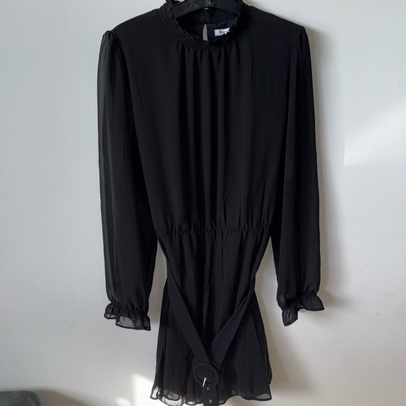 Nine West Long Sleeve Belted Dress - Picture 3 of 6
